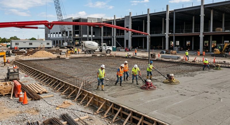 Commercial Slab Construction in Hallandale, FL